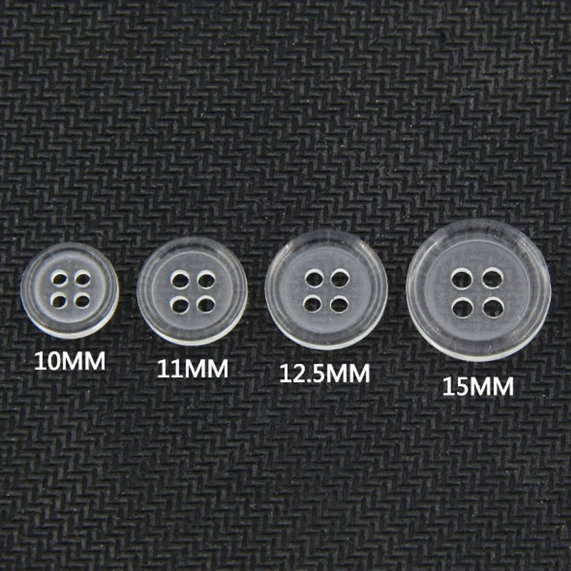 3373★  Transparent four-eye button resin men's shirt buttons versatile handmade pants women's clothes pad buttons quilt buttons