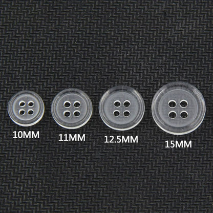 3373★  Transparent four-eye button resin men's shirt buttons versatile handmade pants women's clothes pad buttons quilt buttons