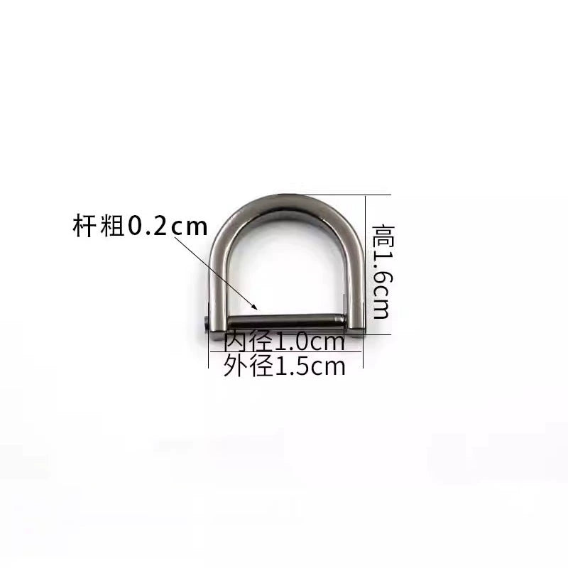 3518★ Botones para bolsos de mujer, accesorios para bolsos, tornillos, herrajes, hebillas metálicas DIY, tornillos, botones D, botones de ajuste, botones de herradura