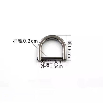 3518★ Botones para bolsos de mujer, accesorios para bolsos, tornillos, herrajes, hebillas metálicas DIY, tornillos, botones D, botones de ajuste, botones de herradura