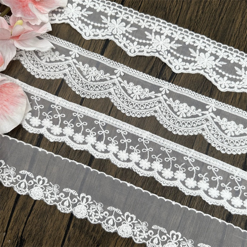 3822 Fil de coton en maille de haute qualité, broderie, ourlet, fleur, vêtements exquis, dentelle, bijoux de bricolage, matériel d'épissure de mariage