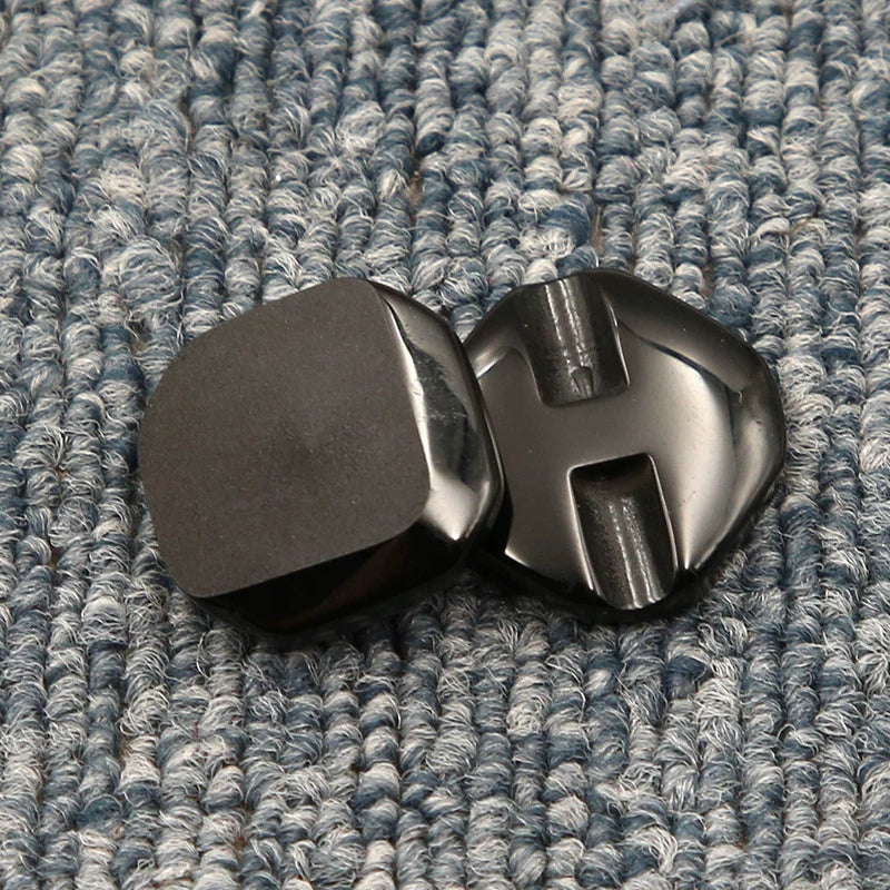 3446★ Botones redondos negros para abrigo, moda femenina, versátil, de lana, para suéter, chaqueta, cárdigan, gabardina, botones pequeños