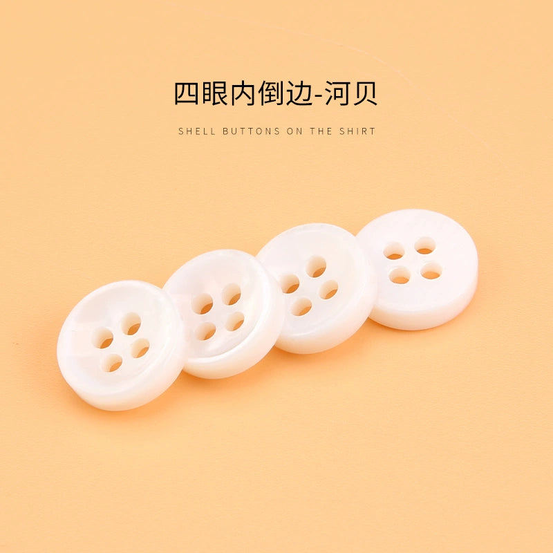 3310★  White shell buttons versatile exquisite high-end shirt POLO shirt buttons small buttons for men's and women's shirts and clothes