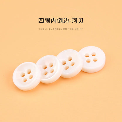 3310★  White shell buttons versatile exquisite high-end shirt POLO shirt buttons small buttons for men's and women's shirts and clothes