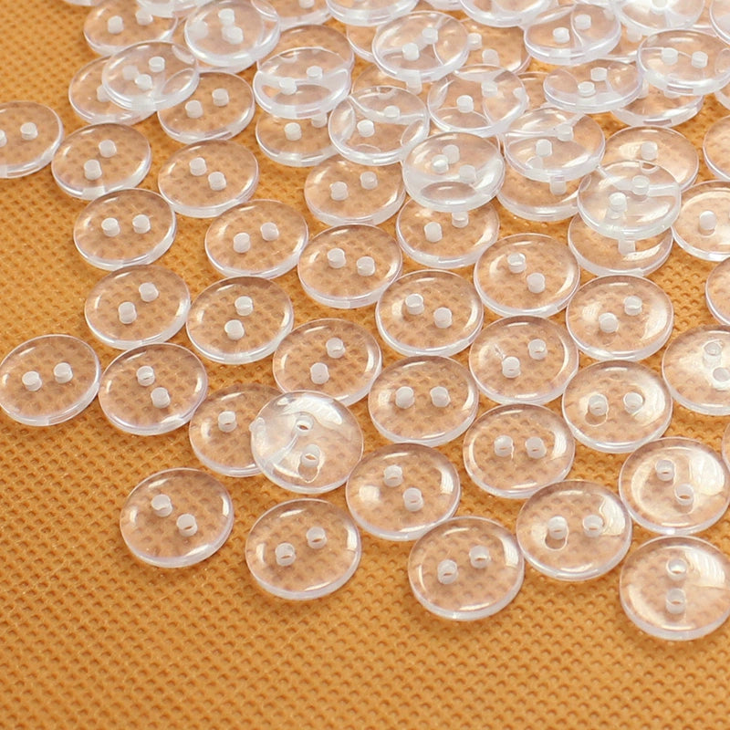 3334★  Button Button Transparent Two Eyes Four Eyes Bread Shirt Fur Collar Mink Shirt Button Clothing Bottom Button Pad Button Small Button