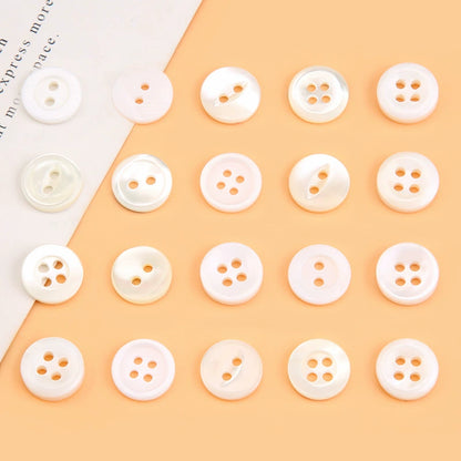 3310★  White shell buttons versatile exquisite high-end shirt POLO shirt buttons small buttons for men's and women's shirts and clothes