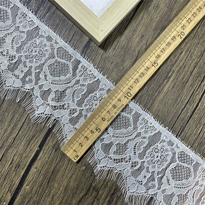 3756 Dentelle à cils unilatérale de haute qualité, col DIY, manches, matériau décoratif d'épissure, accessoires d'allongement de jupe de pantalon