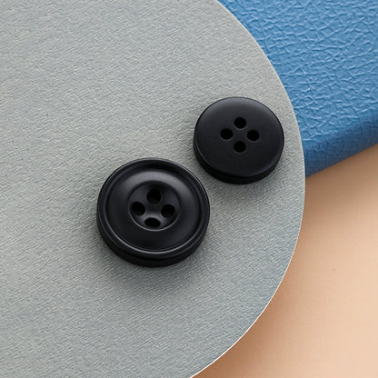 3459★  Black resin buttons men's suit jacket buttons top women's woolen coat trench coat pants versatile high-end buttons