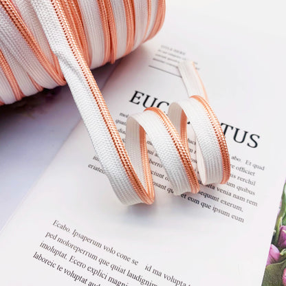 Cinta adhesiva de seda brillante de 1 cm, 41 colores, con borde incrustado, para decoración de hogar, textiles, accesorios de ropa, 3847