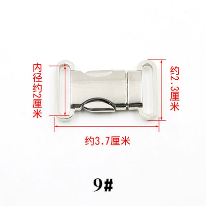 3526★ Hebilla de mochila con cierre de equipaje Hebilla de ajuste de bolsa Hebilla de herraje de metal Hebilla de accesorios para bolsa de cintura Hebilla de mochila