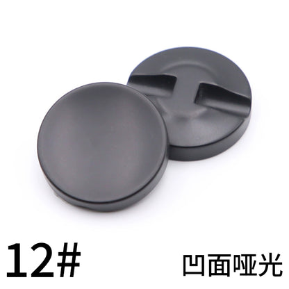 3445★ Botones redondos negros para abrigos, botones para chaquetas de traje para hombres y mujeres, accesorios versátiles para gabardinas y botones superiores.