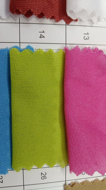 3905 Tejido elástico de verano, tejido fino de punto, forro de falda, tejido de imprimación absorbente de sudor, tejido de punto de una sola cara de alta elasticidad 8031