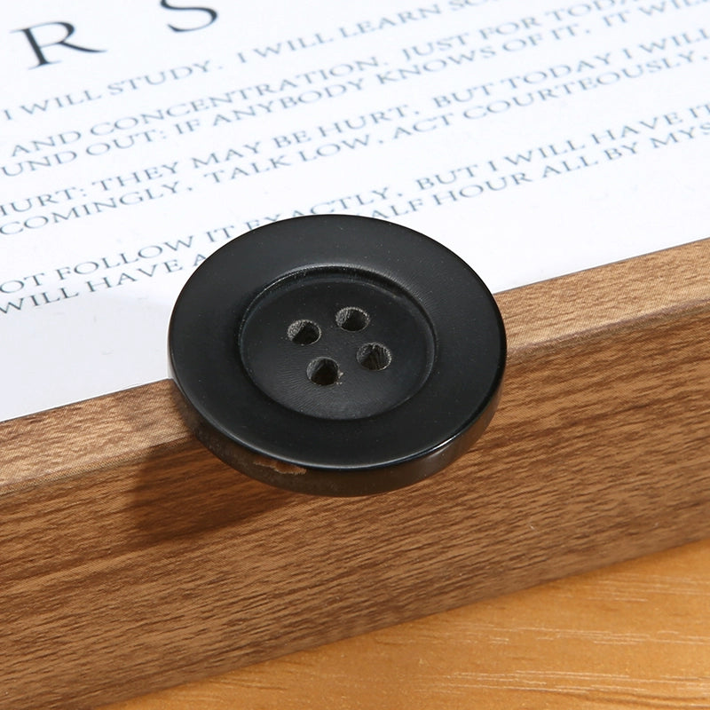 3463★ Botones de cuerno real para hombre, traje, chaqueta, pantalón, botones de alta gama, abrigo de cachemira para mujer, botones negros Daquan