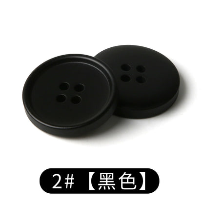 3447★  suit buttons round resin coat button trench coat jacket top versatile clothes white men's and women's black buttons