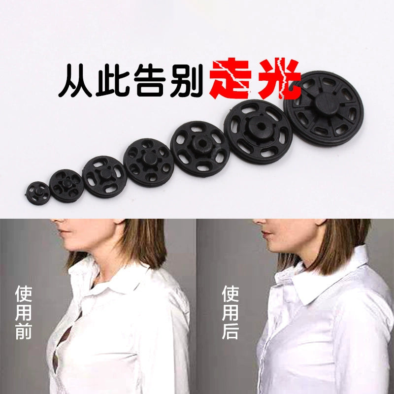 3481★ Botón invisible anti-luz de nailon de alta calidad, camisa con botones oscuros, camisa con botones transparentes, botón botón botón