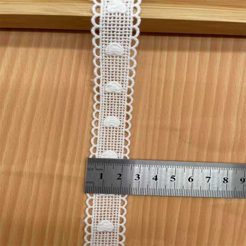 3834 Venta caliente de una variedad de exquisitos y asequibles accesorios de bricolaje de encaje suave accesorios de ropa de algodón puro encaje bordado soluble en agua