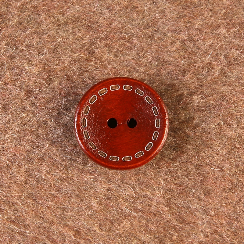 3367★  Round wooden two-eyed clothes decorative buttons men's and women's coats trench coats sweaters tops buttons high-end buttons