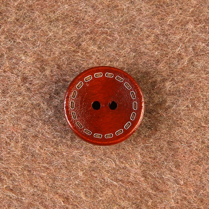 3367★  Round wooden two-eyed clothes decorative buttons men's and women's coats trench coats sweaters tops buttons high-end buttons