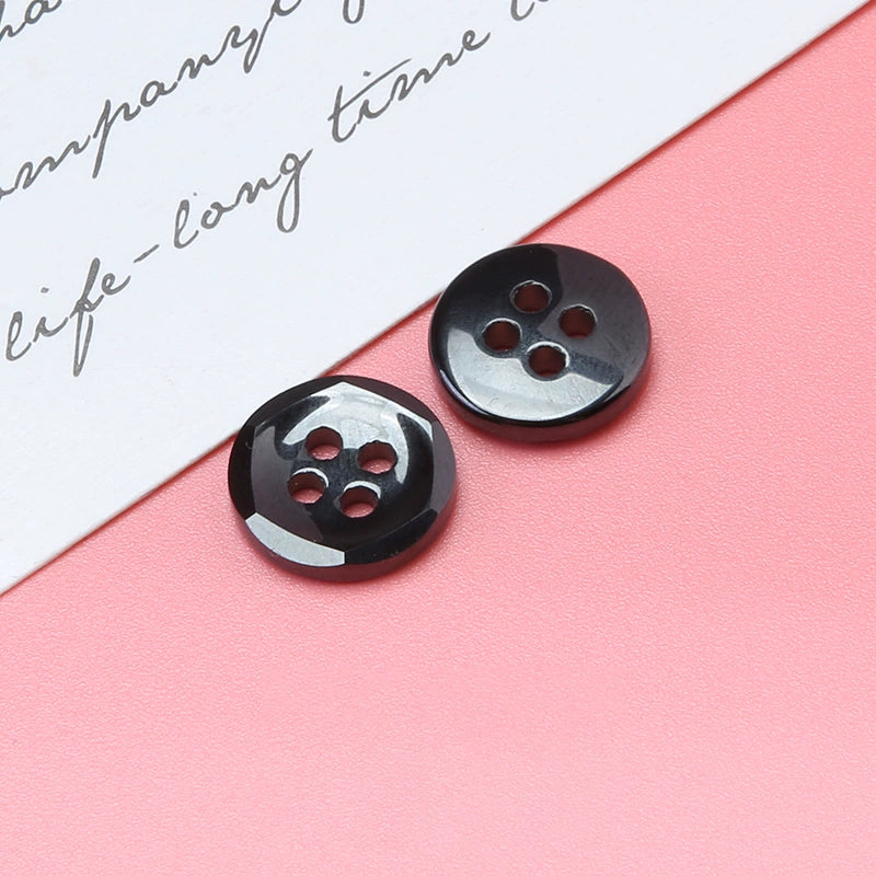 3382★  Round four-eye ceramic button men's and women's shirts knitted sweaters high-end small buttons children's clothes button versatile accessories