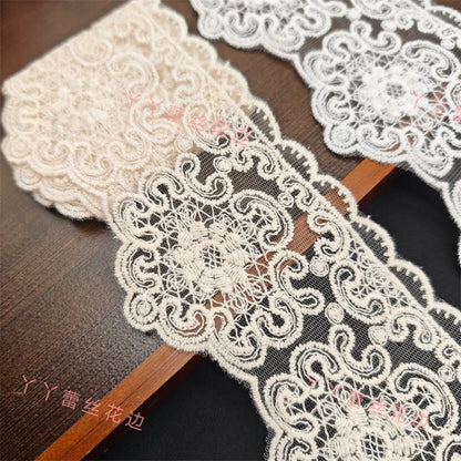 3825 ancho 8,5 cm malla bordado encaje accesorios de encaje DIY hecho a mano ropa interior de mujer bordado tela de malla accesorios de ropa