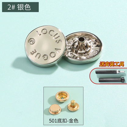 3410★ Boutons pression haut de gamme sans couture pour vêtements pour femmes, boutons mère et enfant, boutons quatre en un, boutons de doudoune, boutons boutons, boutons cachés invisibles.