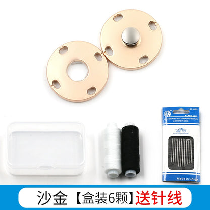 3474★ Botones finos ocultos de metal Botones pequeños de abrigo de visón de lana de cachemira para mujer Botones Botones invisibles de alta calidad Botones madre