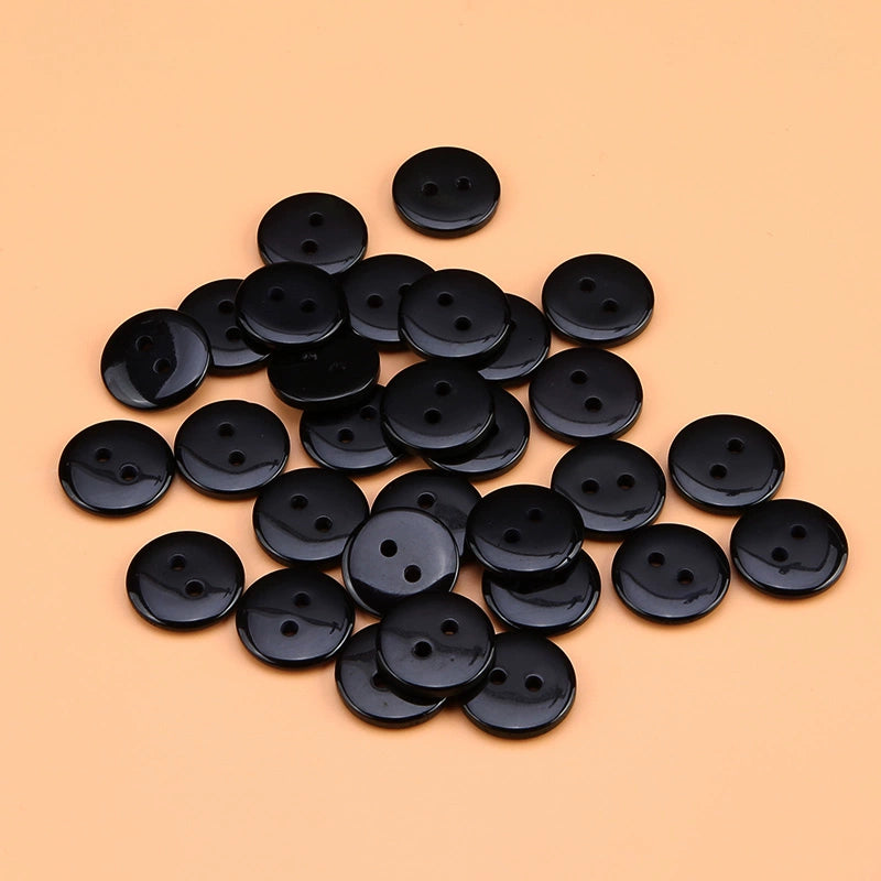 3495★ Botones Especiales Resina Transparente Dos Ojos Cuatro Ojos Botón de Pan Botón de Camisa Botón de Camisa de Primavera y Verano Botón de Suéter de Chaqueta