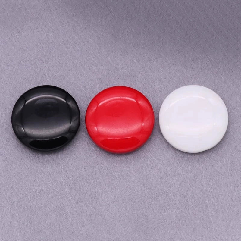 3314★  Color versatile resin dark eye steamed bread buttons women's coat jacket men's trench coat buttons black white small buttons buttons