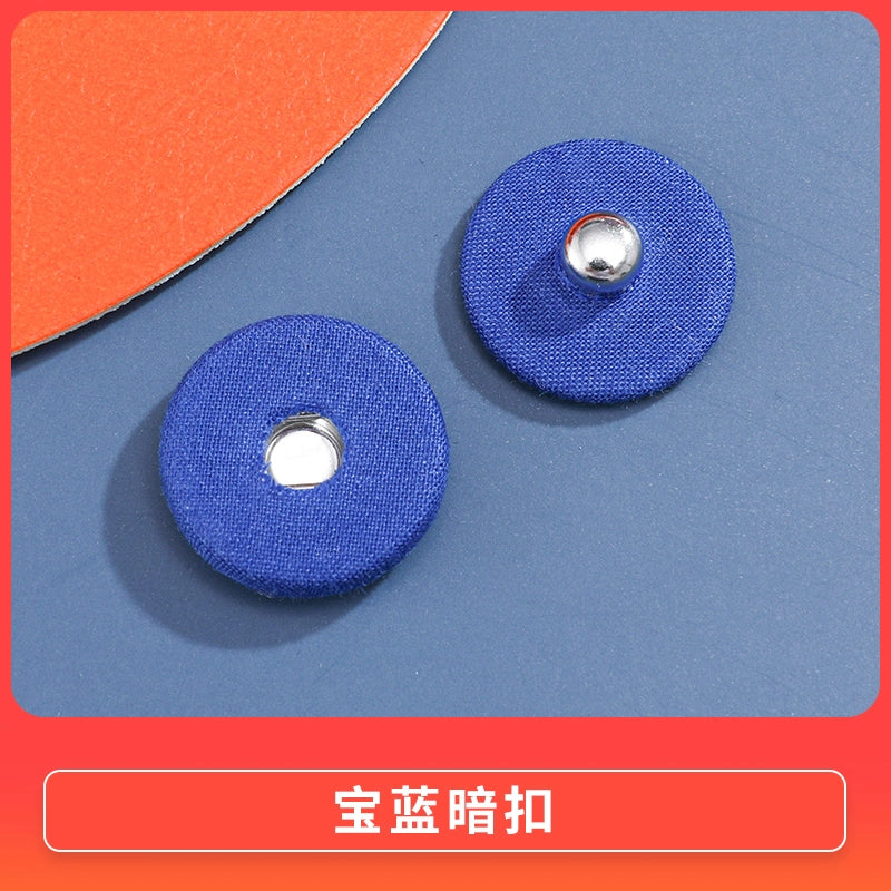 3470★ Botón de tela de color nuevo, botón a presión de metal, botón oculto, botón anti-luz para niños y madres, botón de ropa grande para mujeres, botón de botón.