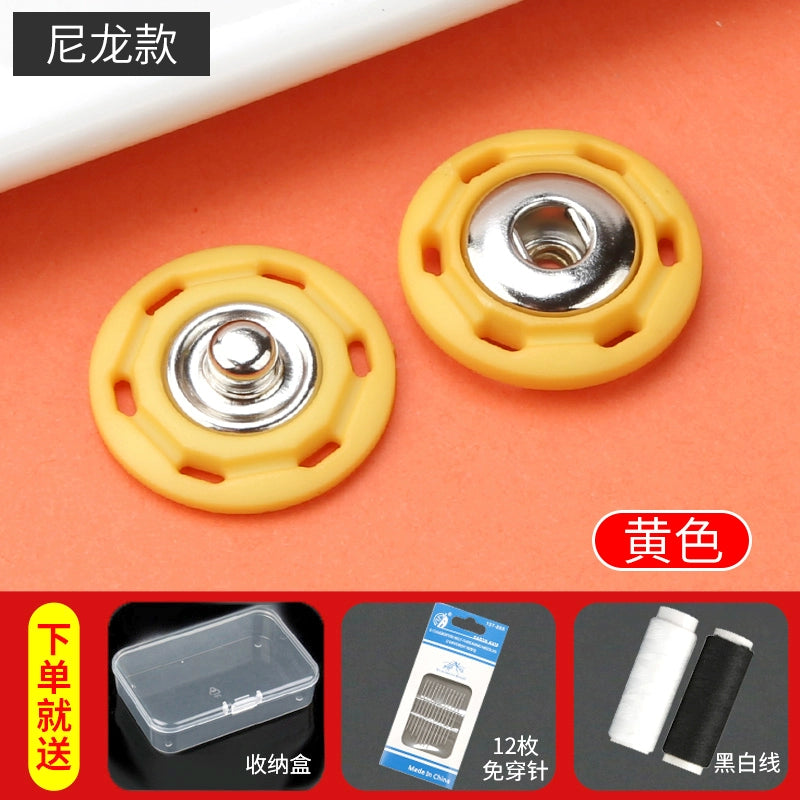 3468★ Botones ocultos de nailon para mujer, gabardina, abrigo, suéter, chaqueta, botones invisibles, ropa, botones para niños y madres.