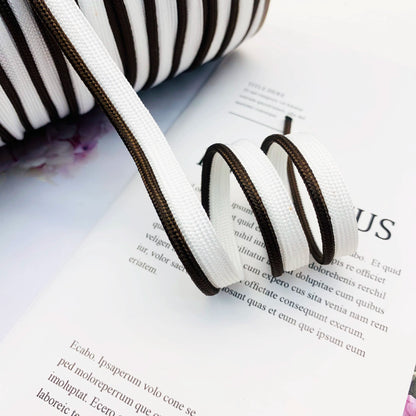 Cinta adhesiva de seda brillante de 1 cm, 41 colores, con borde incrustado, para decoración de hogar, textiles, accesorios de ropa, 3847