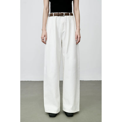 Pantalones vaqueros de pierna ancha y cintura alta CAREMIND para mujer 2024 nuevos pantalones ajustados rectos con forma de pera 