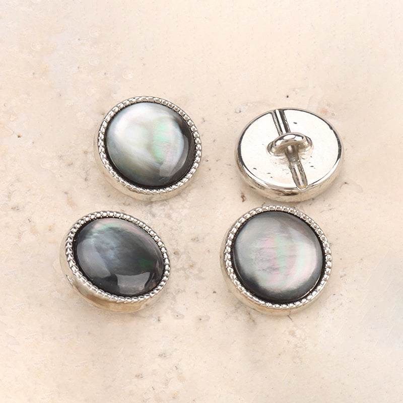 3315★ Bouton de combinaison en métal de coquille naturelle coquille de papillon noire coquille de papillon blanche mousseline de soie chemise bouton cardigan cheongsam petit bouton