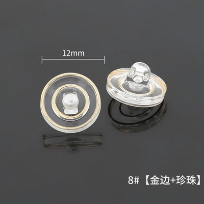 3492★ Camisa versátil con botones pequeños, cárdigan, botones redondos de diamante, ropa de mujer, suéter decorativo, botones de perla, accesorios