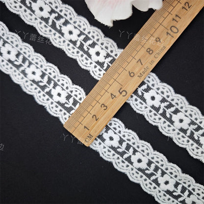 3808 Nuevos accesorios de ropa de encaje bordado de malla, materiales de tela hechos a mano para bricolaje, ropa de bebé, encaje Lolita