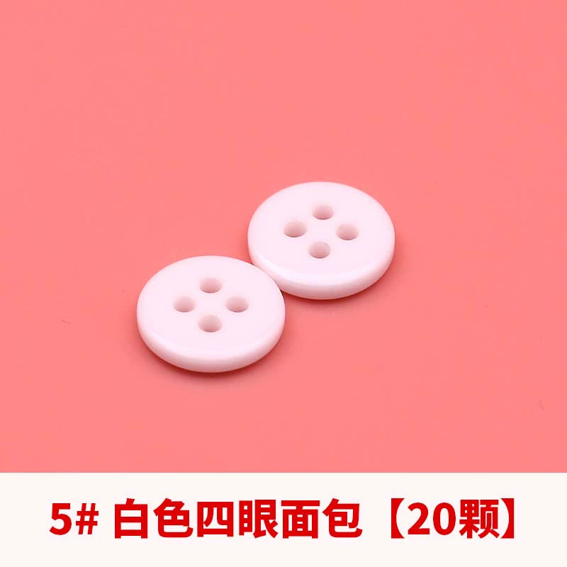 3358★  Versatile shirt buttons round transparent black and white buttons men's and women's shirts shirt cardigan polo shirt colored buttons