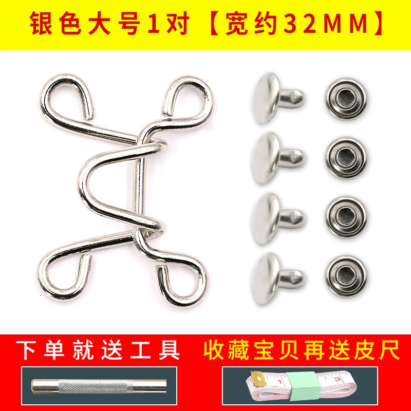 3508★ Los botones de jeans son extraíbles y la cintura es ajustable, cambia el tamaño de la cintura, hebilla sin clavos, botón oculto sin costuras, botón de cintura.