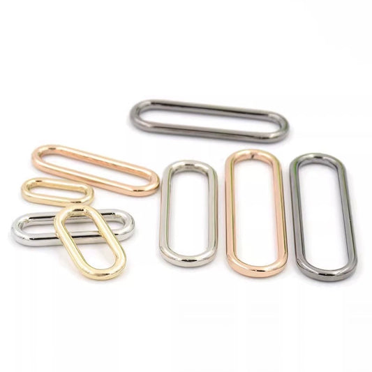 3519★ Hebilla de cinturón de metal con botón dorado ovalado para gabardina de mujer, botón de abrigo, botón de ajuste para bolso de zapato