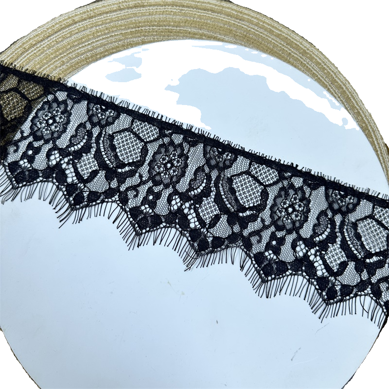 3756 Dentelle à cils unilatérale de haute qualité, col DIY, manches, matériau décoratif d'épissure, accessoires d'allongement de jupe de pantalon