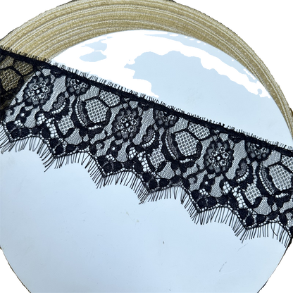 3756 Dentelle à cils unilatérale de haute qualité, col DIY, manches, matériau décoratif d'épissure, accessoires d'allongement de jupe de pantalon