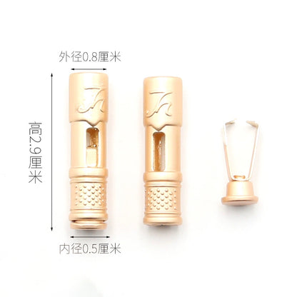 3546 Suéter Sombrero Cuerda Cabeza Botón Pantalones Cintura Cuerda Hebilla Metal Cabeza Ropa Cinturón Cuerda Tope Accesorios