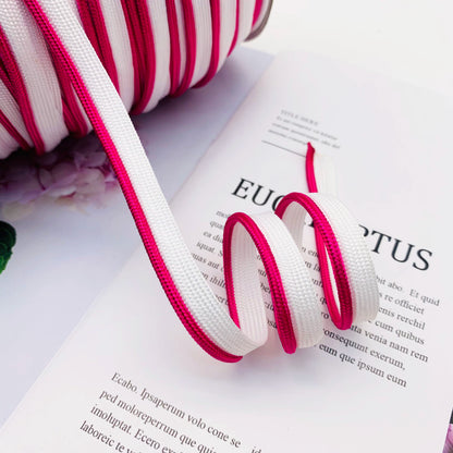 Cinta adhesiva de seda brillante de 1 cm, 41 colores, con borde incrustado, para decoración de hogar, textiles, accesorios de ropa, 3847