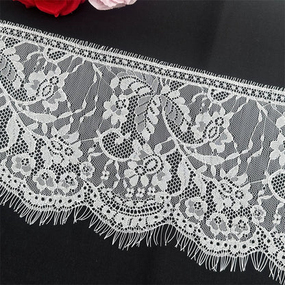 Encaje fino exquisito de 3775 cm de ancho y 16 cm de ancho, hecho a mano, para accesorios de ropa, faldas y cortinas.