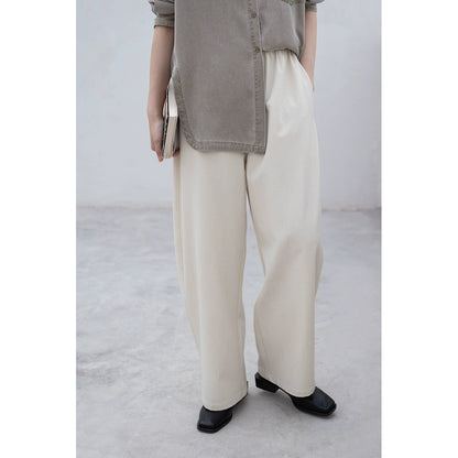 [Oferta por tiempo limitado] Pantalones CAREMIND con colgante de cintura alta y cobertura de cadera, color rábano, holgados, de primavera, de color liso para mujer 