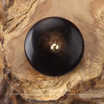 3318★ Vêtements à boutons en corne véritable noire, bouton de veste de costume polyvalent pour hommes et femmes, pantalon de costume, bouton à motif rond