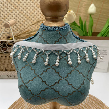 3716 Nuevo producto: encaje con flecos de cuentas, colgante de calabaza de perla Hanfu, accesorios para faldas, accesorios de ropa, cortina de cuentas DIY