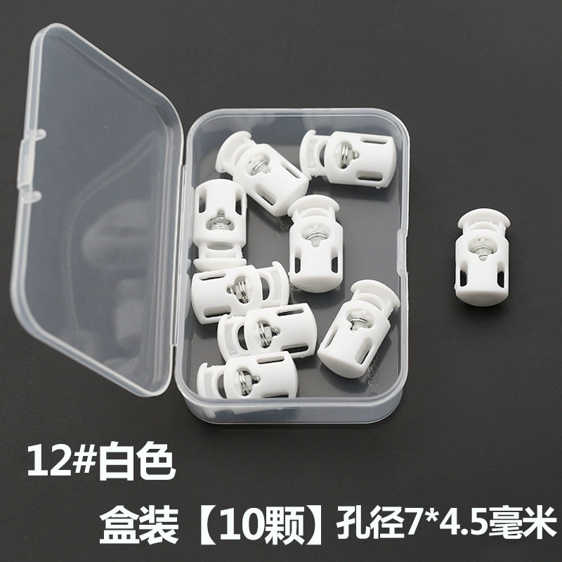 3534★ Nueva hebilla de ajuste de campana colgante de plástico, hebilla de resorte, hebilla de ajuste elástico, hebilla de cuerda, hebilla de cuerda pasante, hebilla de nariz de cerdo, chaqueta de plumas