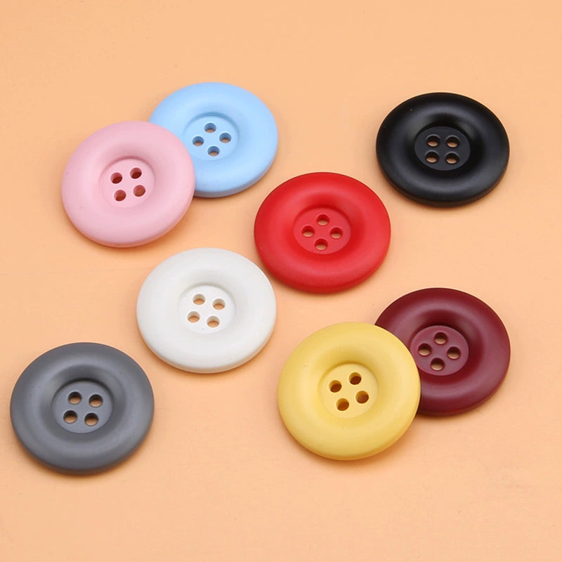 3312★  High-end exquisite resin buttons fashion woolen coat coat trench coat four-eye buttons clothes west decorative buttons