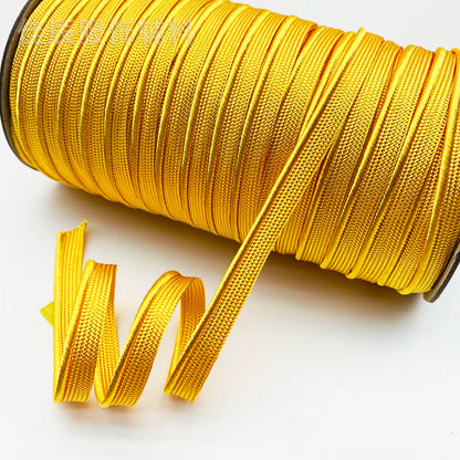 3849 Spot 39 colores 1 cm borde fino cinta maestra de seda brillante tira de brotes ribete cuerda borde incrustado tira cincha accesorios de ropa