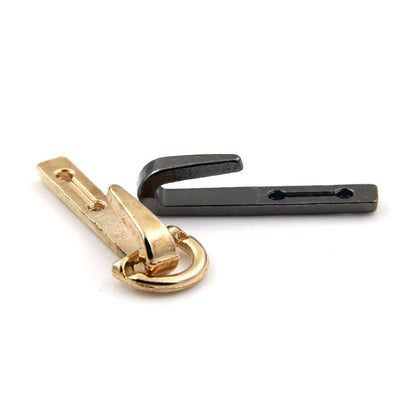 3504★ Botones de visón de metal, ganchos de hebilla, hebillas ocultas, hebillas colgantes, hebillas de cuello de estilo, botones de ropa de abrigo de piel de alta gama